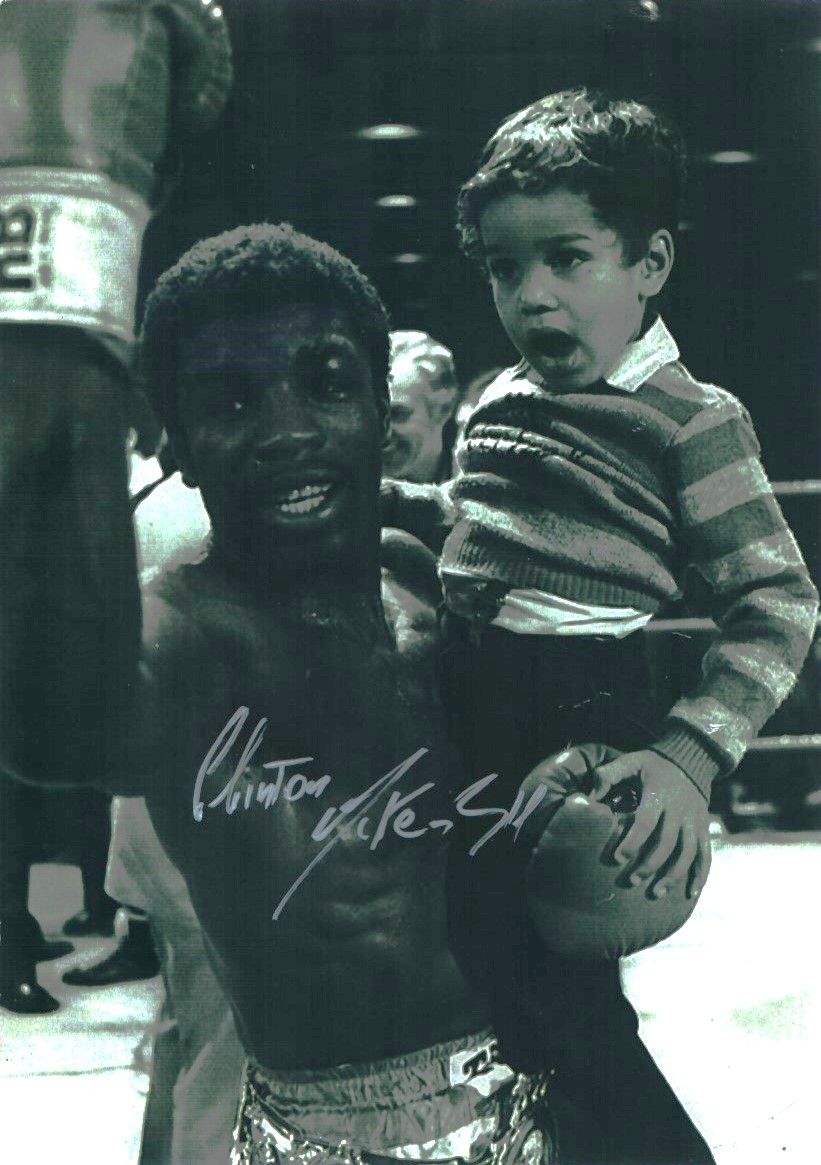 Lot 322: Clinton McKenzie signed 12x8inch black and white photo....