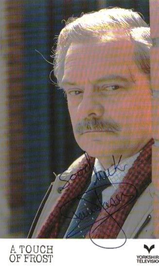 Lot 328: David Jason signed Touch of Frost 6x4inch colour...