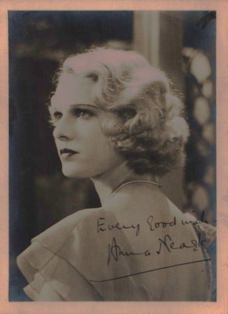 Lot 344: Anna Neagle signed 7x5inch vintage black and white...