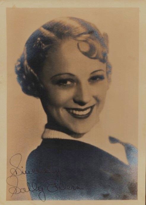 Lot 348: Sally Eilers signed 7x5inch vintage sepia photo. Good...