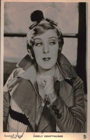 Lot 349: Cicely Courtneidge signed 6x4inch black and white vintage...