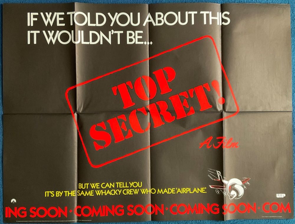 Lot 517: Top Secret (Pre-Release) Original Cinema, Movie Poster starring...