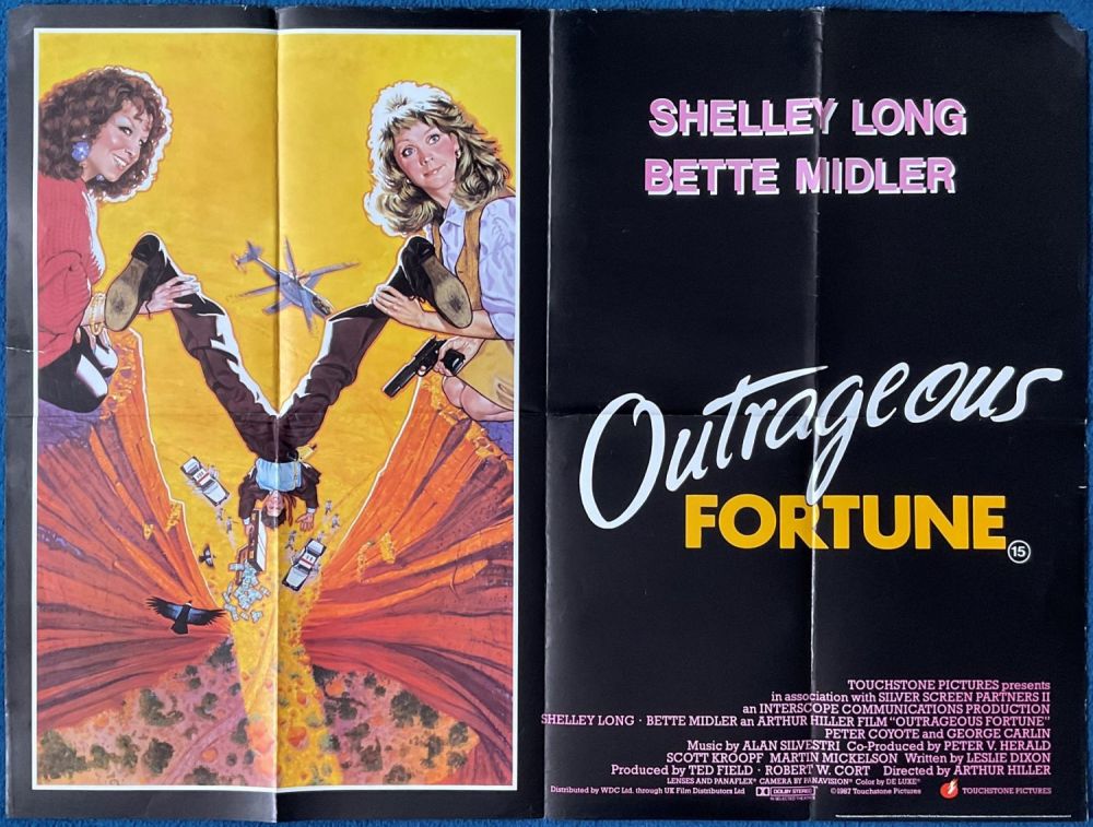 Lot 541: Outrageous Fortune, Original Cinema, Movie Poster starring Shelley...