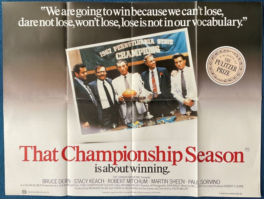 Lot 553: That Championship Season Original Cinema, Movie Poster starring...
