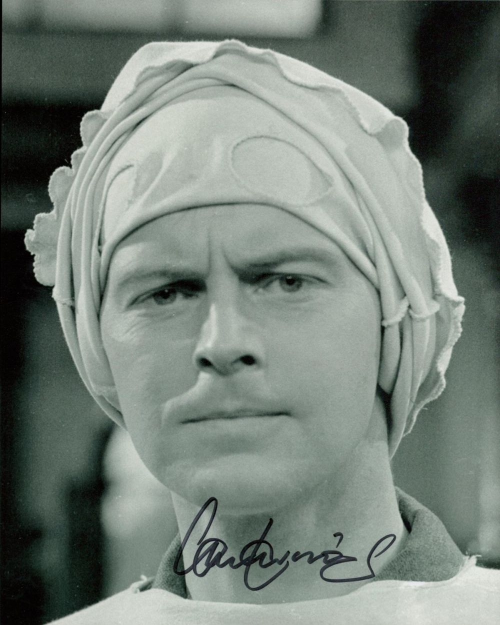 Lot 626: Ian Lavender signed 10x8 black and white Dads...