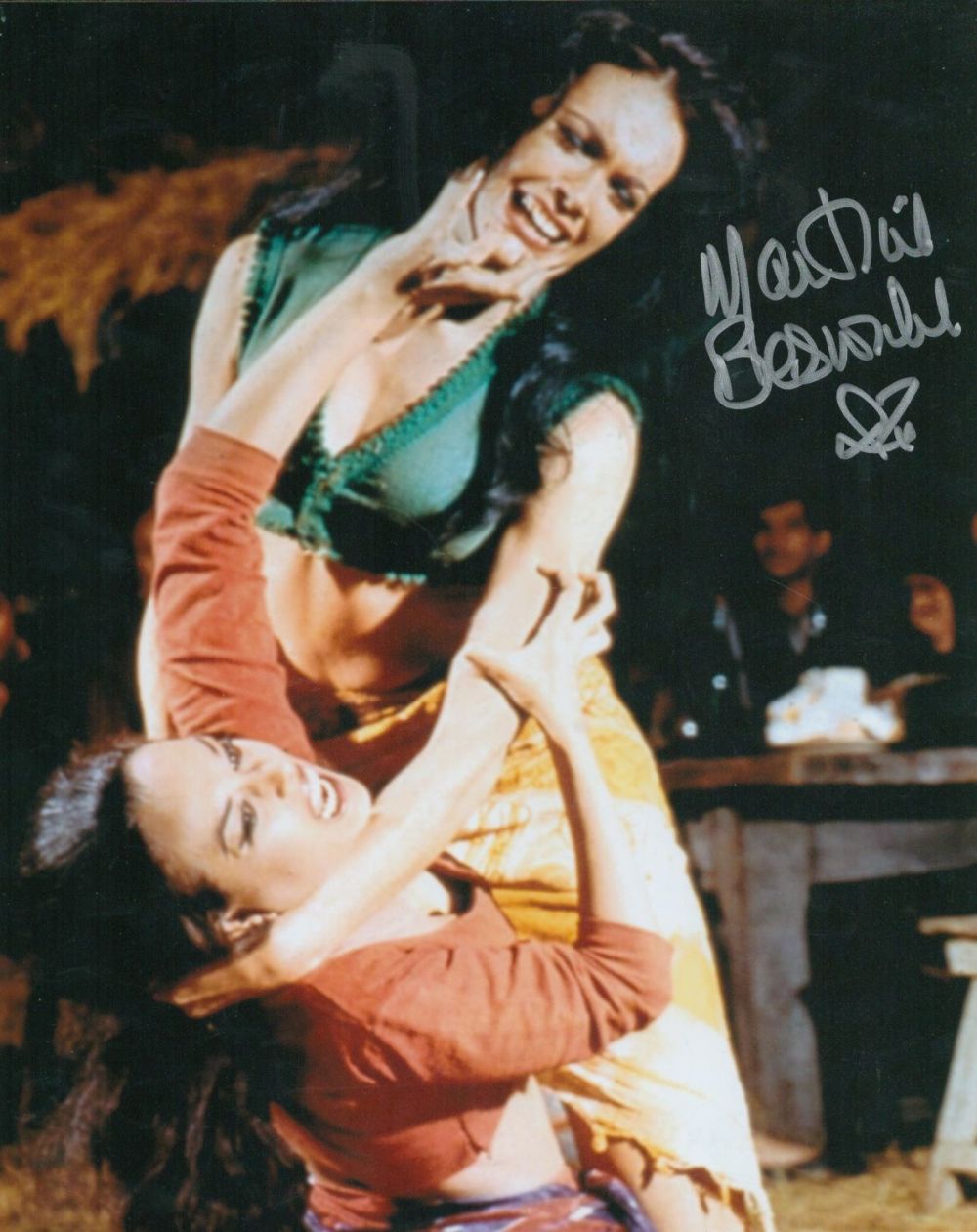 Lot 630: Martine Beswick signed 10x8 colour photo. Good condition....