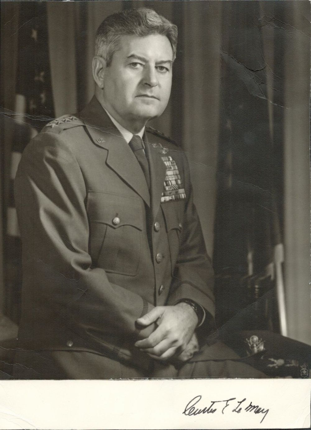 Lot 640: American Air Force General Curtis LeMay Signed Signature...