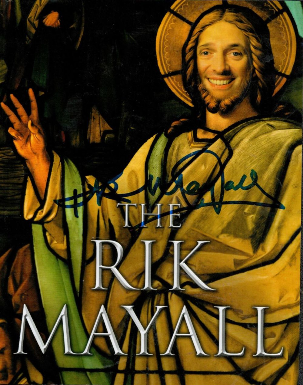 Lot 668: Rik Mayall (1958-2014), a signed 8x8 photo, neatly...