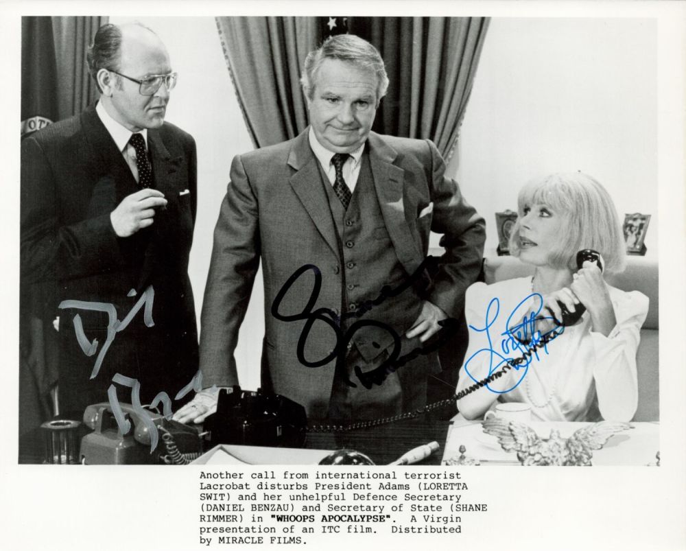 Lot 669: Whoops Apocalypse, a signed 10x8 film photo. Signed...