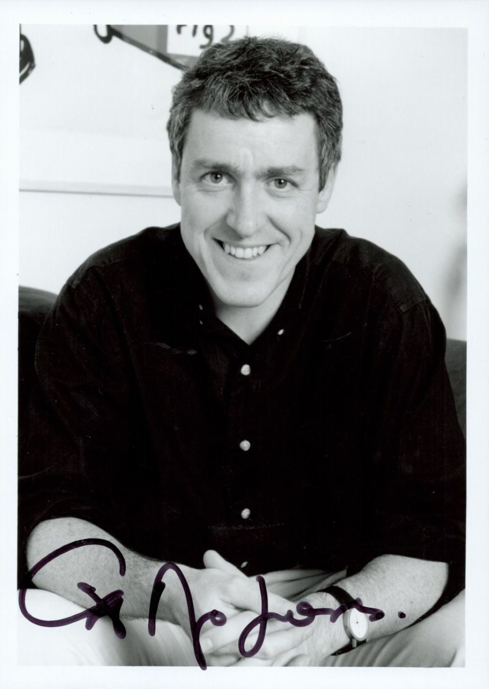 Lot 706: Welsh comedian, writer, actor, Griff Rhys Jones Signed...