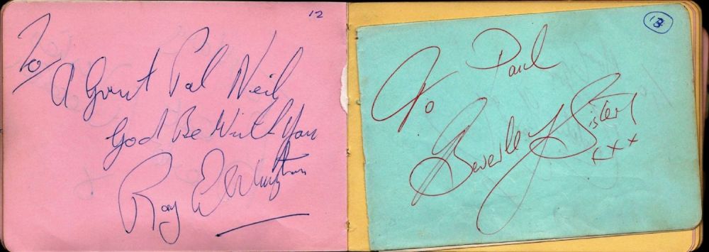 Lot 712: Fantastic Vintage Autograph Book Near Full of Fantastic...