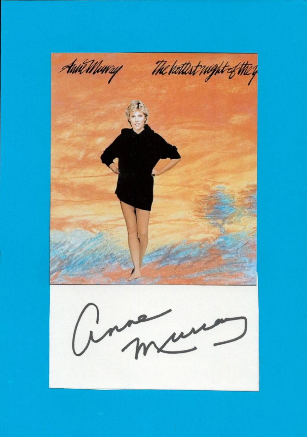 Lot 723: Canadian Singer Anne Murray CC ONS Signed Signature...