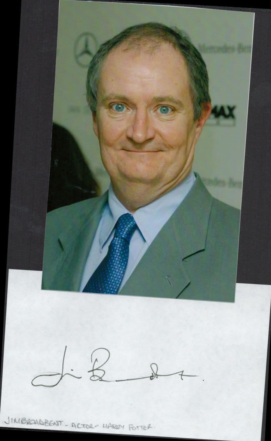 Lot 725: English Actor Jim Broadbent Signed Signature Page with...