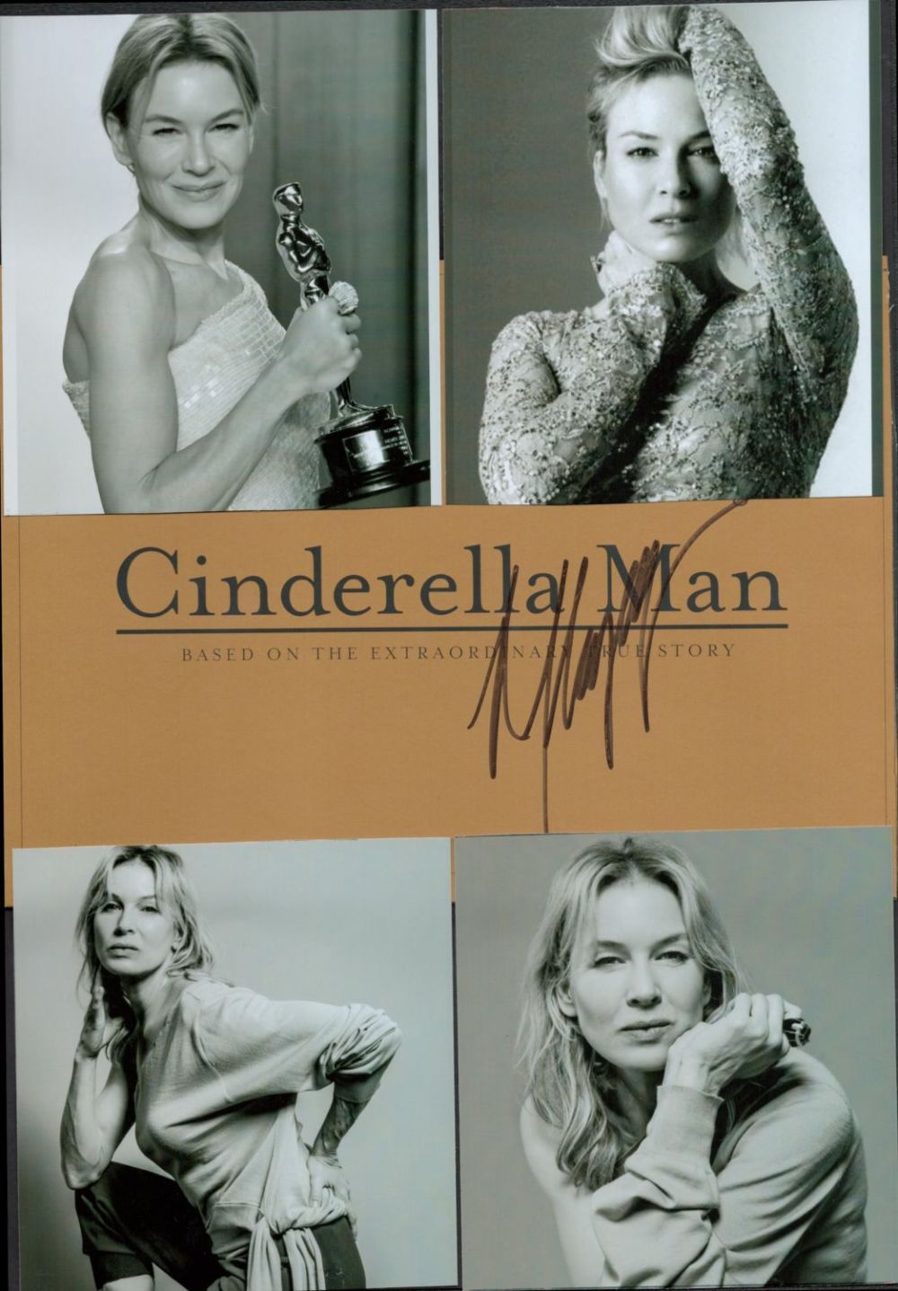 Lot 729: American Actress Renee Zellweger Signed Cinderella Man Page...