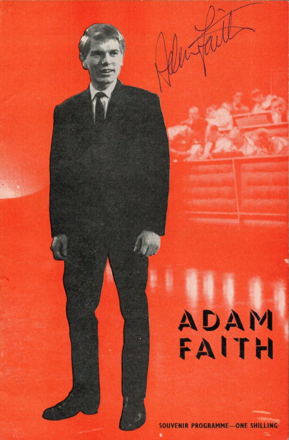 Lot 738: English Singer Adam Faith Signed Adam Faith Vintage...