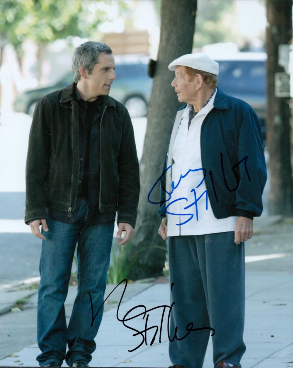 Lot 749: American Actors Ben and Jerry Stiller Signed 10x8...