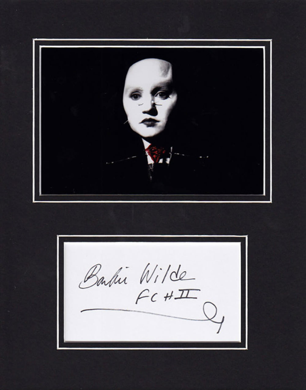 Lot 754: Stunning Display! Hellraiser Barbie Wilde hand signed professionally...