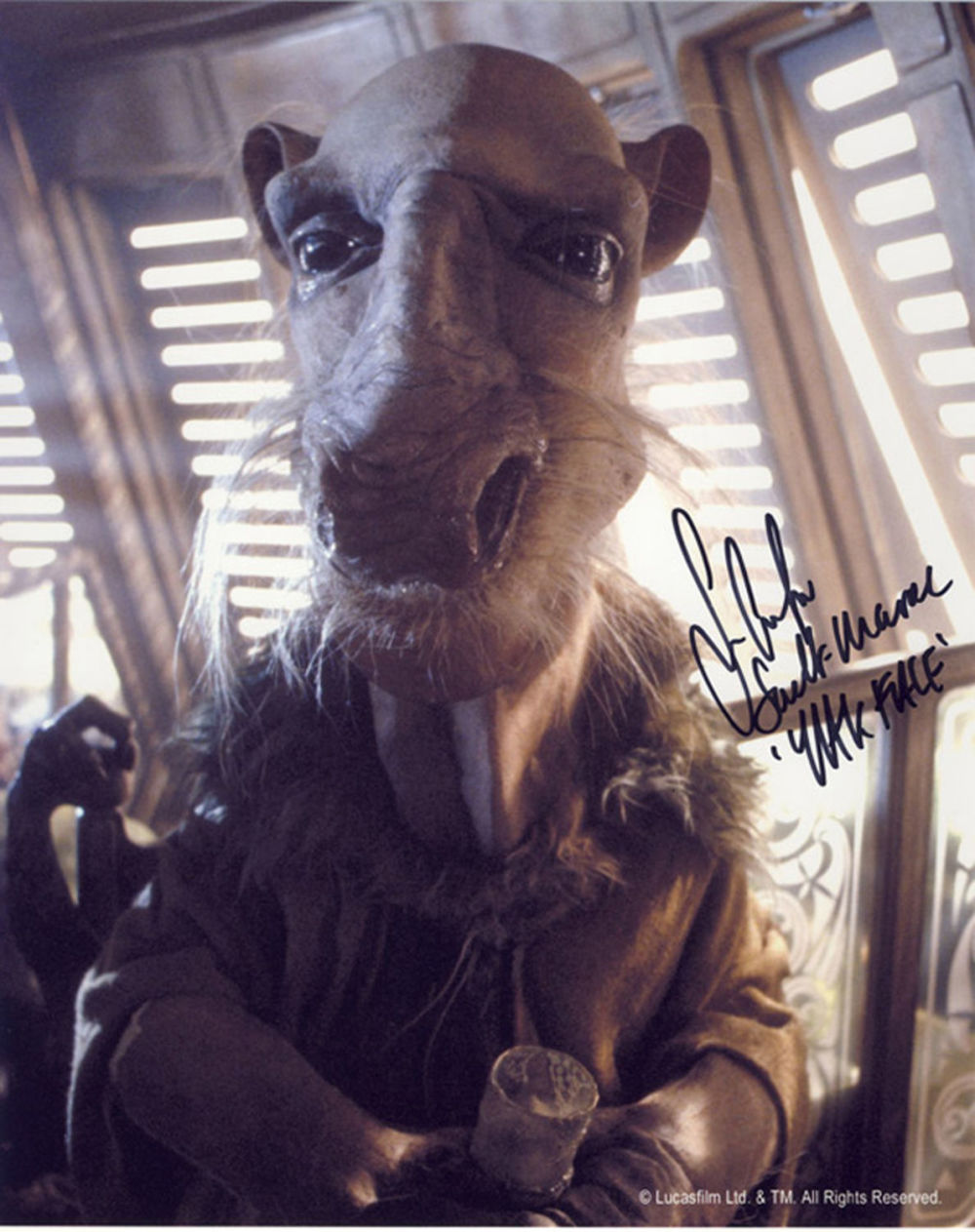 Lot 778: Blowout Sale! Star Wars Sean Crawford hand signed...