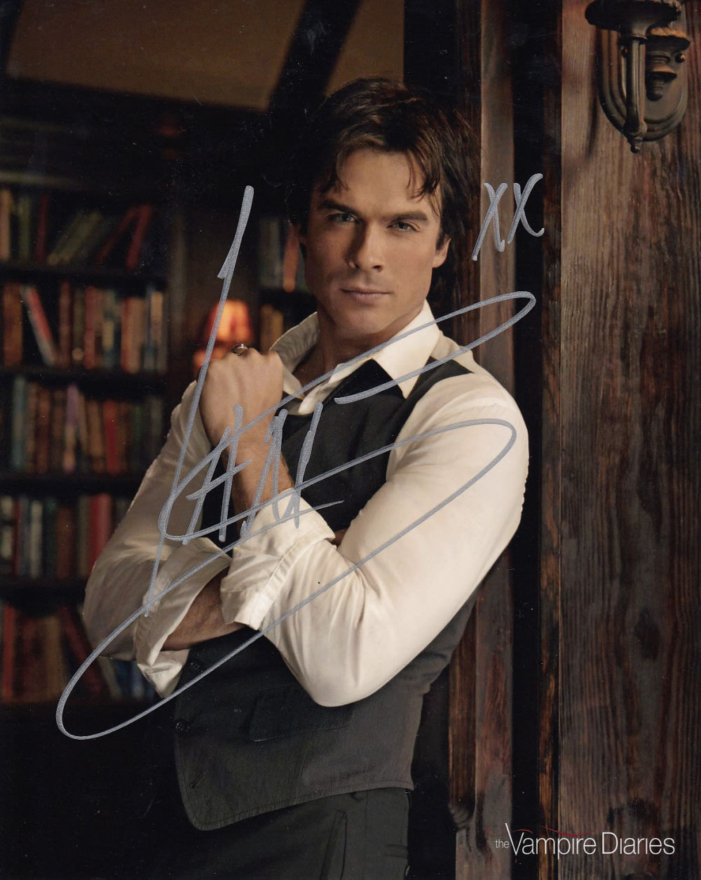Lot 791: Blowout Sale! Vampire Diaries Ian Somerhalder hand signed...