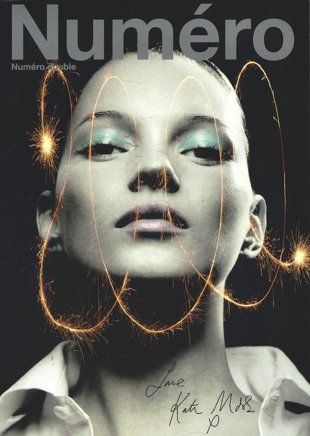Lot 159: Kate Moss signed Numero 8x6inch colour promo photo....