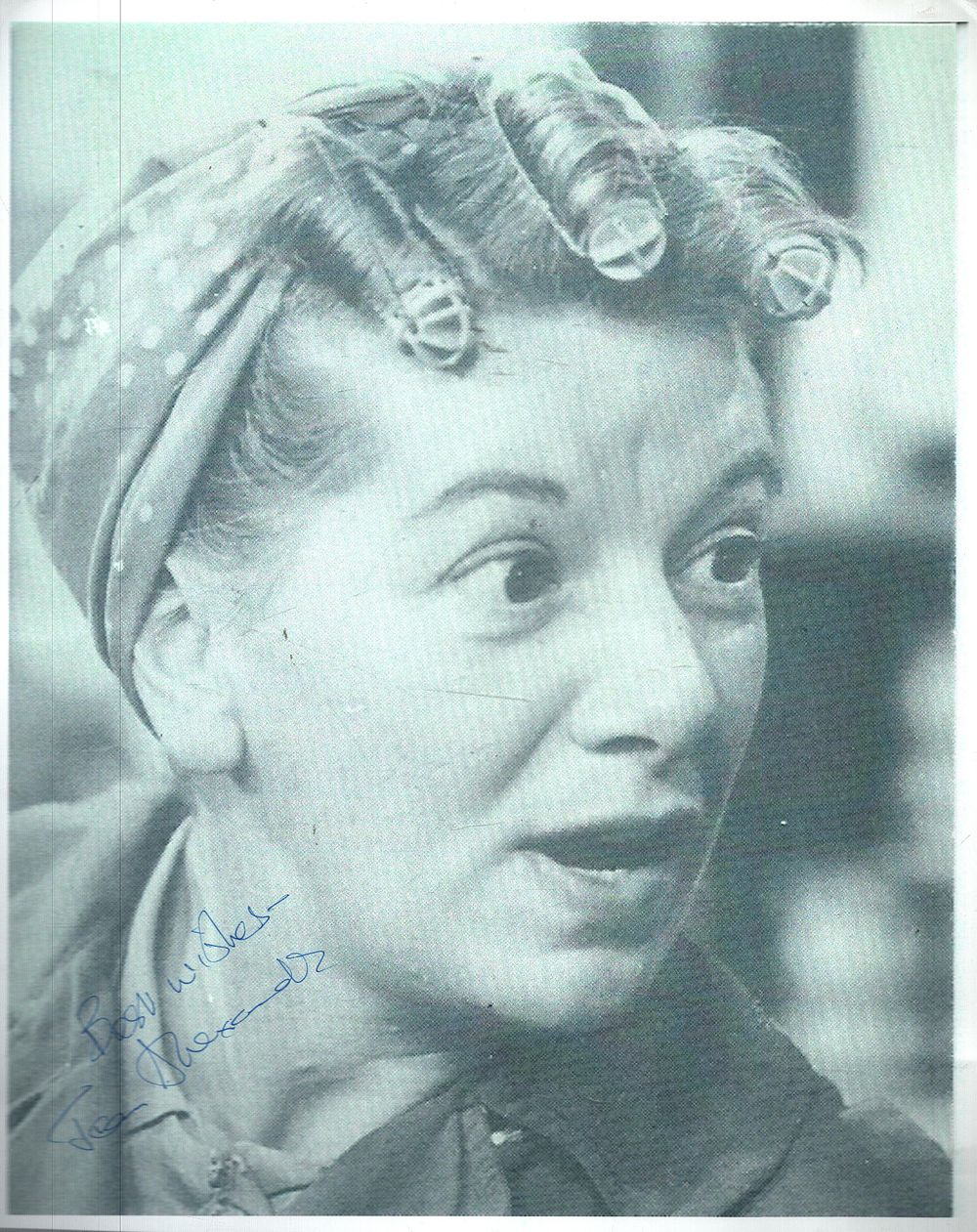 Lot 180: Jean Alexander signed Hilda Ogden Coronation Street 10x8inch...
