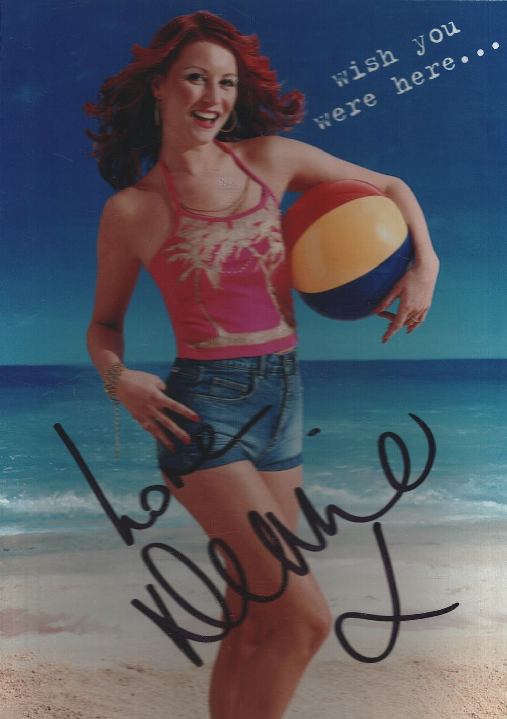 Lot 181: Denise Van Outen signed 8x6inch colour promo photo....