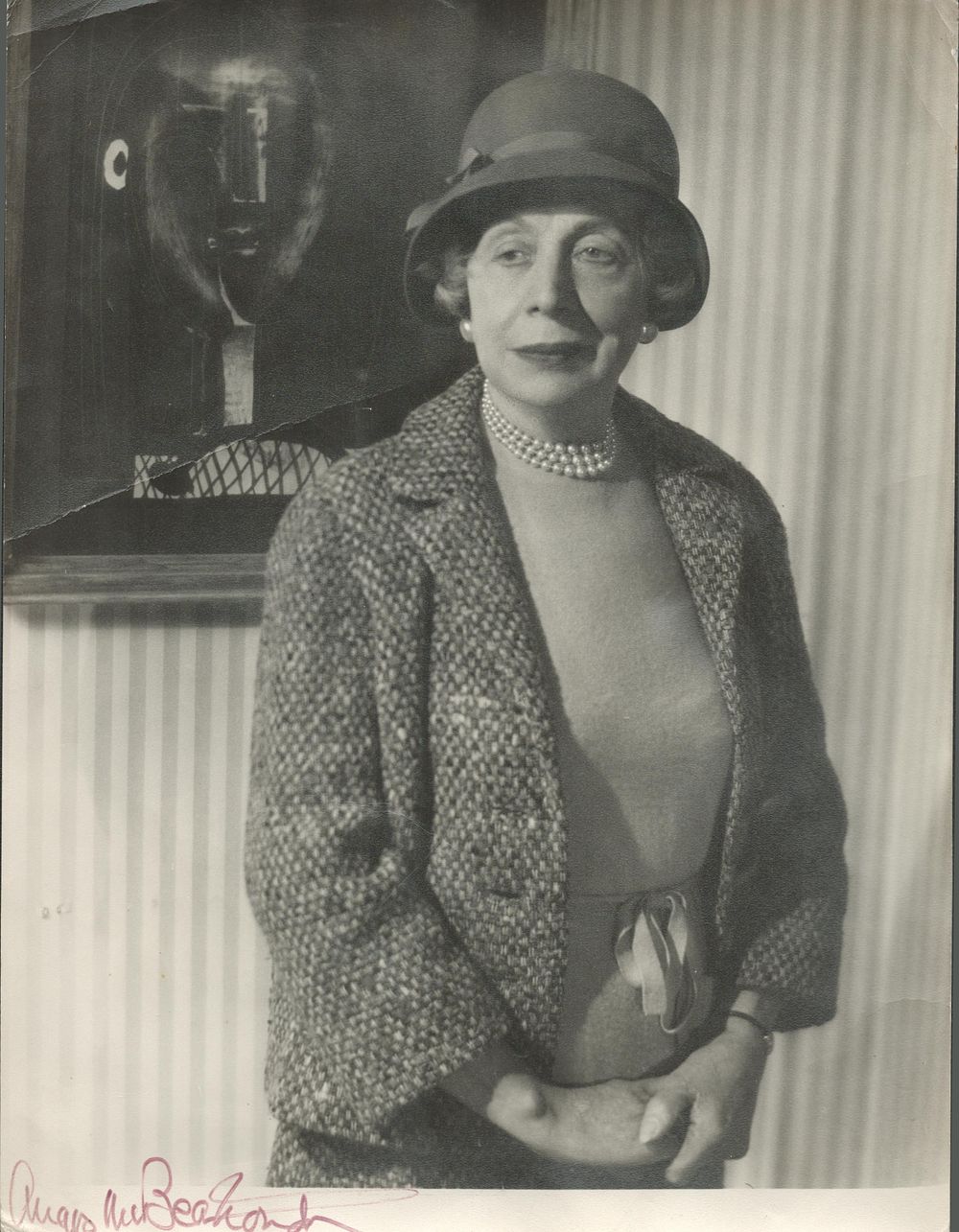 Lot 196: Edith Evans British actress 12x9 inch black and...