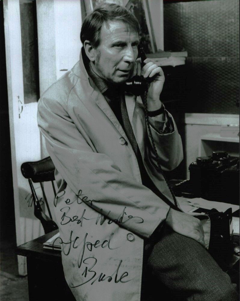 Lot 225: ALFRED BURKE Actor signed 8x10 Photo. Good condition....