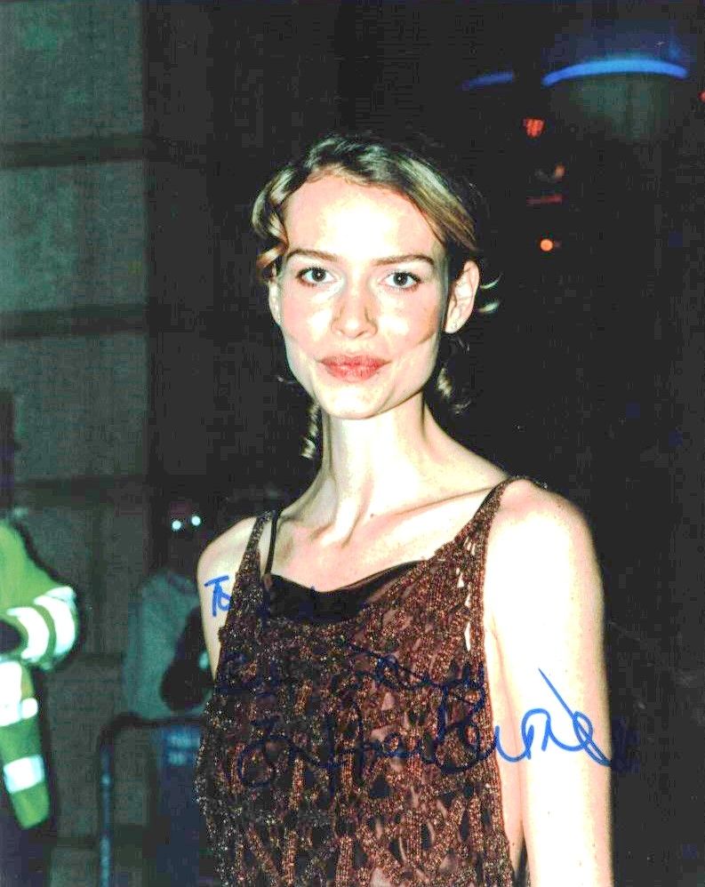 Lot 226: SAFFRON BURROWS Actress signed 8x10 Photo. Good condition....