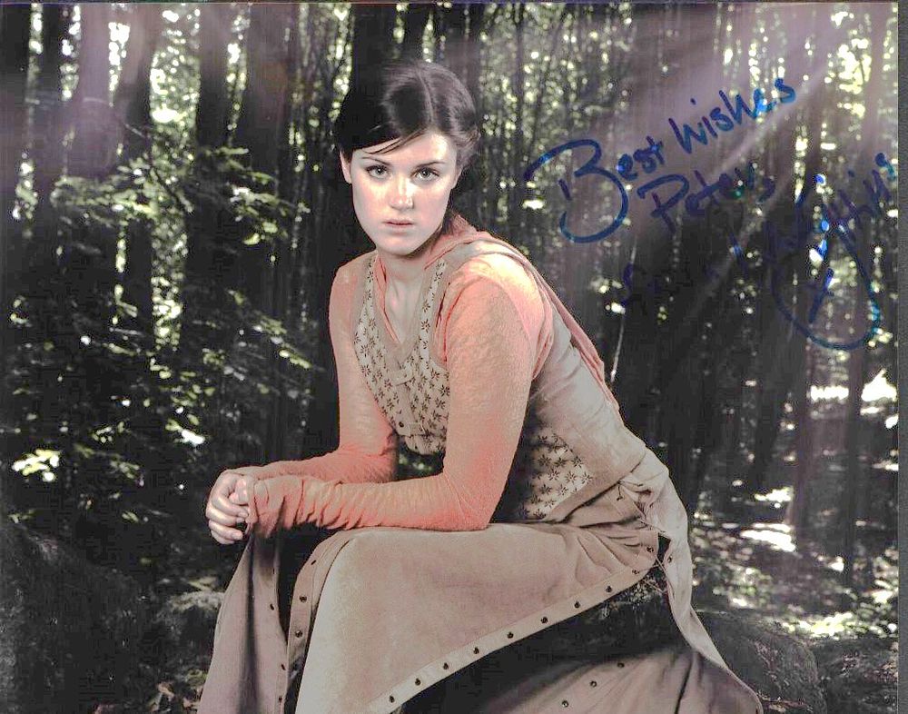 Lot 240: LUCY GRIFFITHS Actress signed Robin Hood 8x10 Photo....