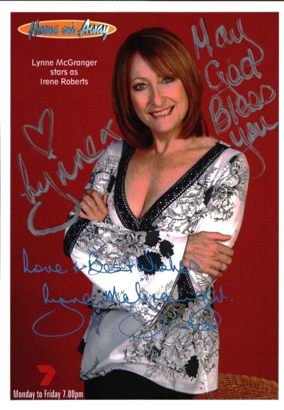 Lot 251: LYNNE McGranger Actress signed Home and Away Photo...