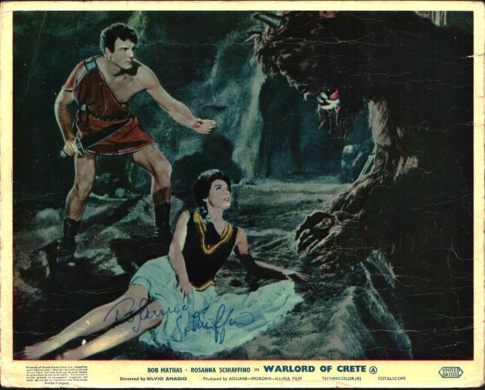 Lot 263: ROSANNA SCHIAFFINO (1939-2009) Actress signed ‘Warlord Of Crete’...