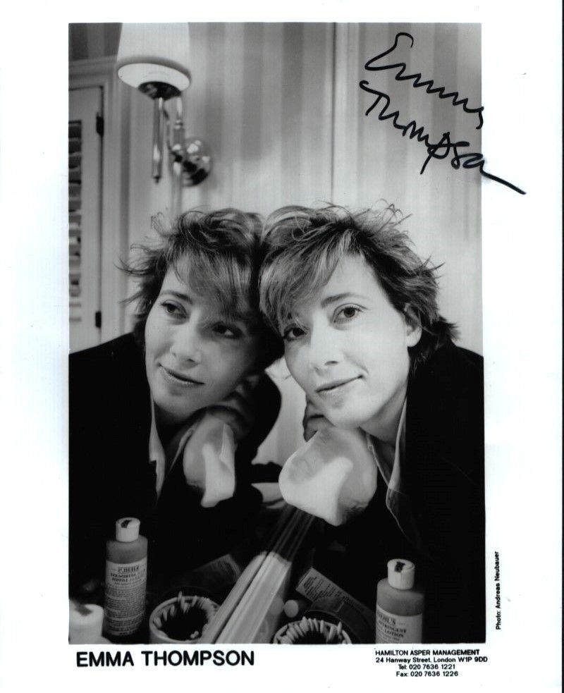 Lot 268: EMMA THOMPSON Actress signed 8x10 Photo. Good condition....