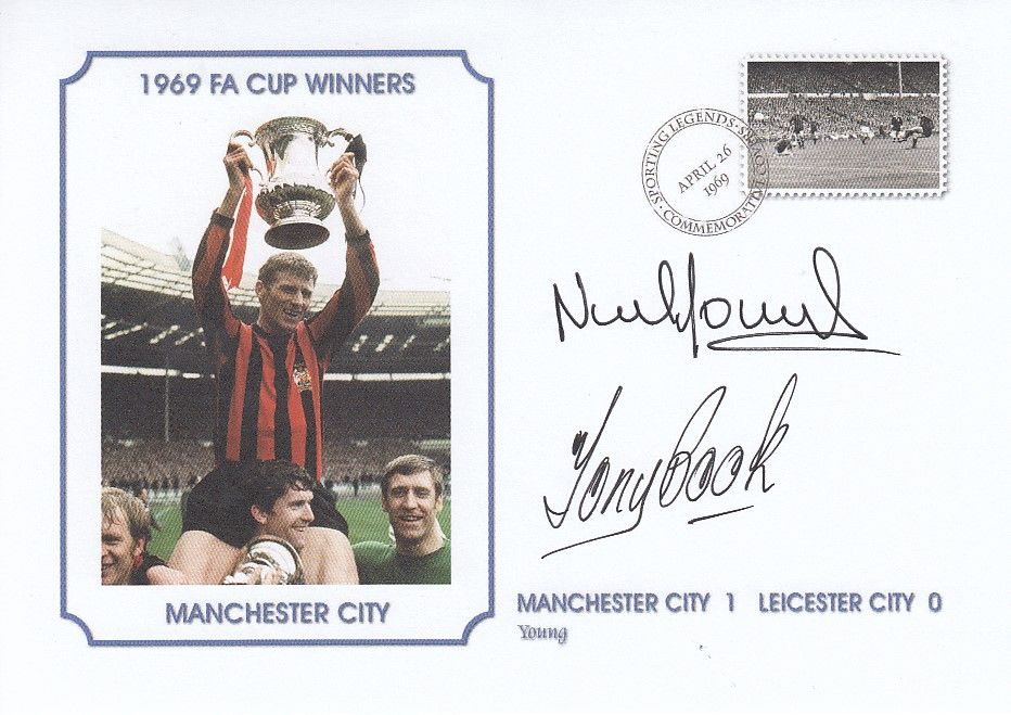 Lot 277: Autographed MANCHESTER CITY Modern Commemorative Cover : A...