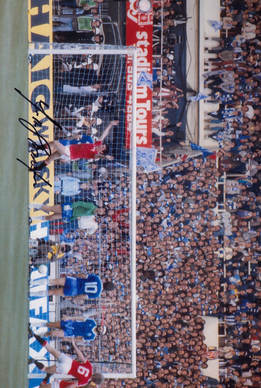 Lot 292: Autographed FRANK STAPLETON 12 x 8 Photo :...