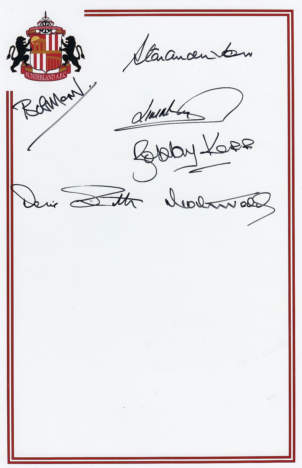 Lot 299: Autographed SUNDERLAND 12 x 8 Crested Photo :...