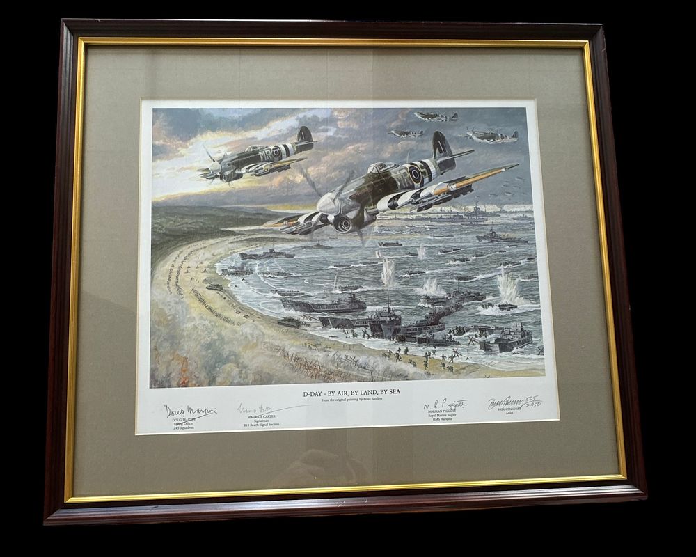 Lot 312: WWII multi signed Limited Edition 565 of 2950...