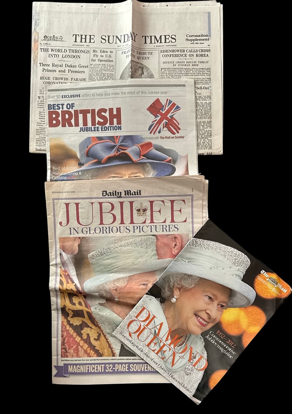 Lot 385: Newspaper collection. The Sunday Times May 1953 Coronation...