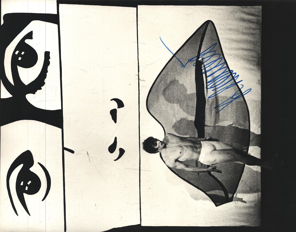 Lot 421: Rudolph Nureyevy signed 10x8inch black and white photo....