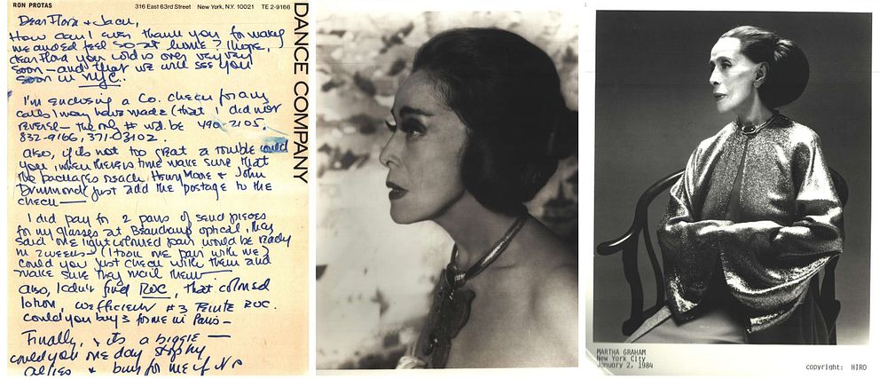 Lot 426: Martha Graham ALS. Ballet dancer - choreographer. Good...