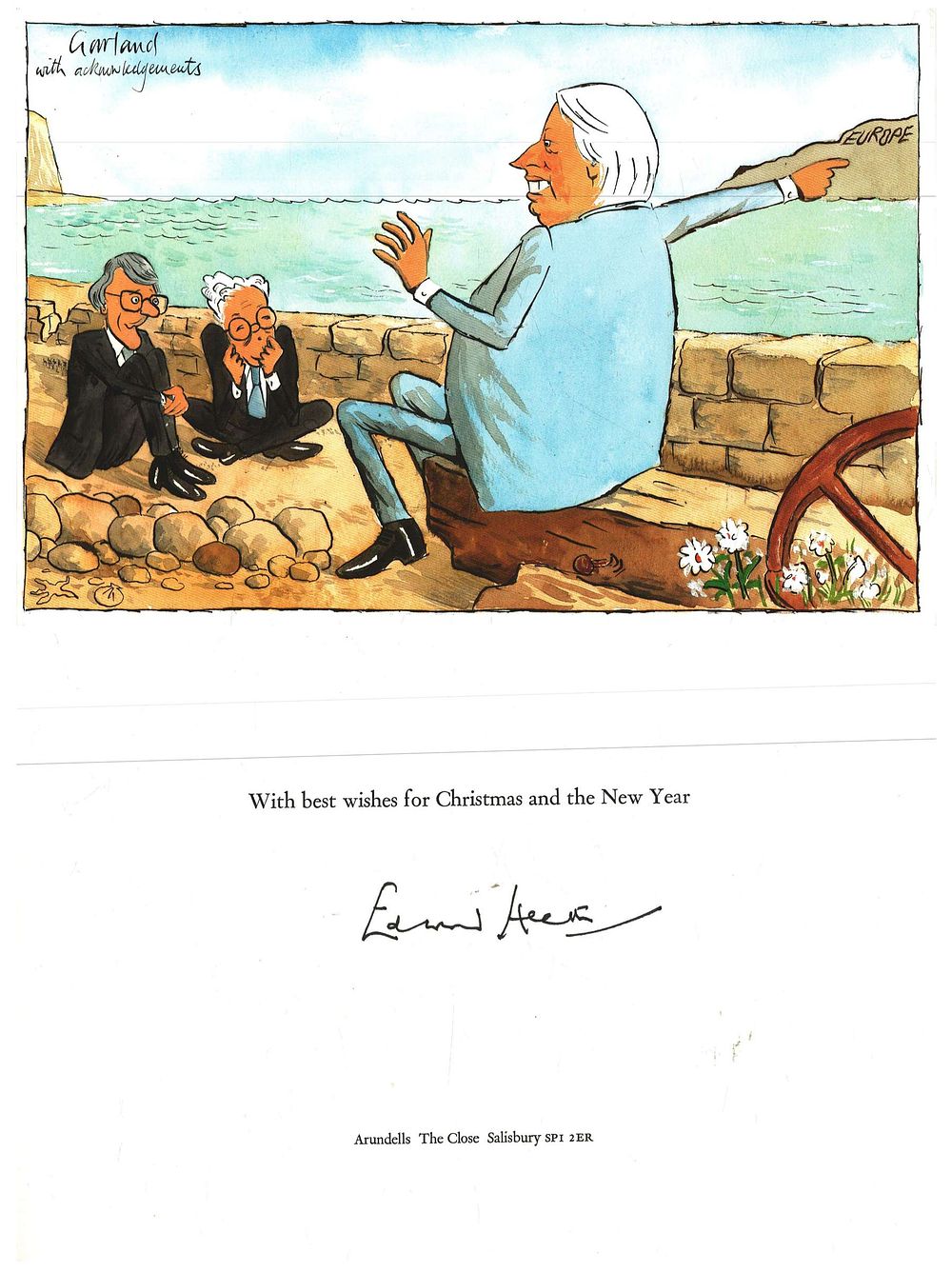 Lot 438: EDWARD HEATH A 1993 House of Commons Christmas...