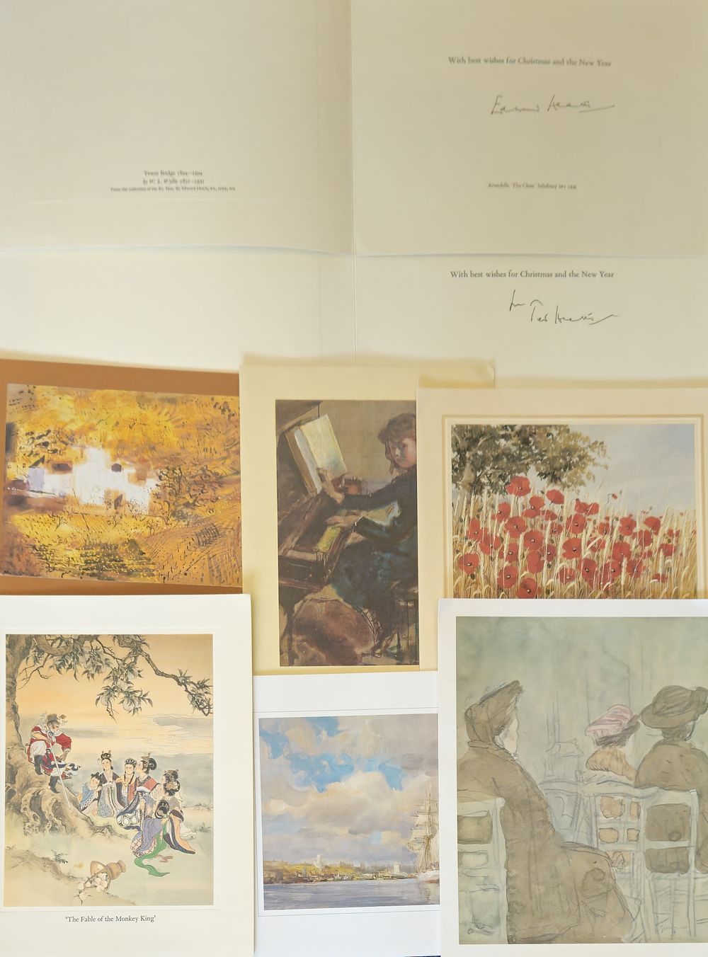 Lot 440: A collection of *EIGHT *hand signed Christmas cards...