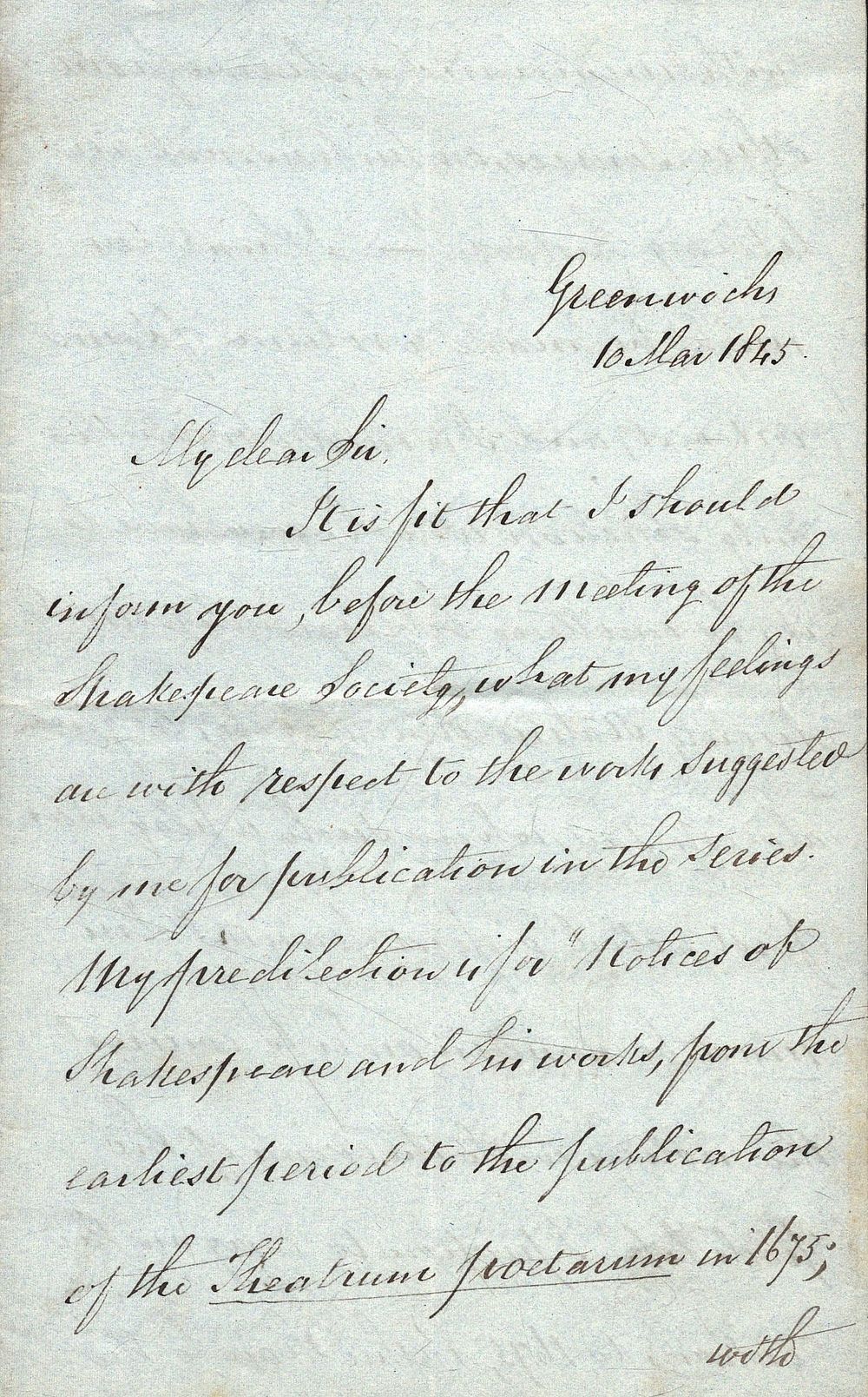 Lot 536: Bolton Corney signed 1845 letter. Army officer. Good...