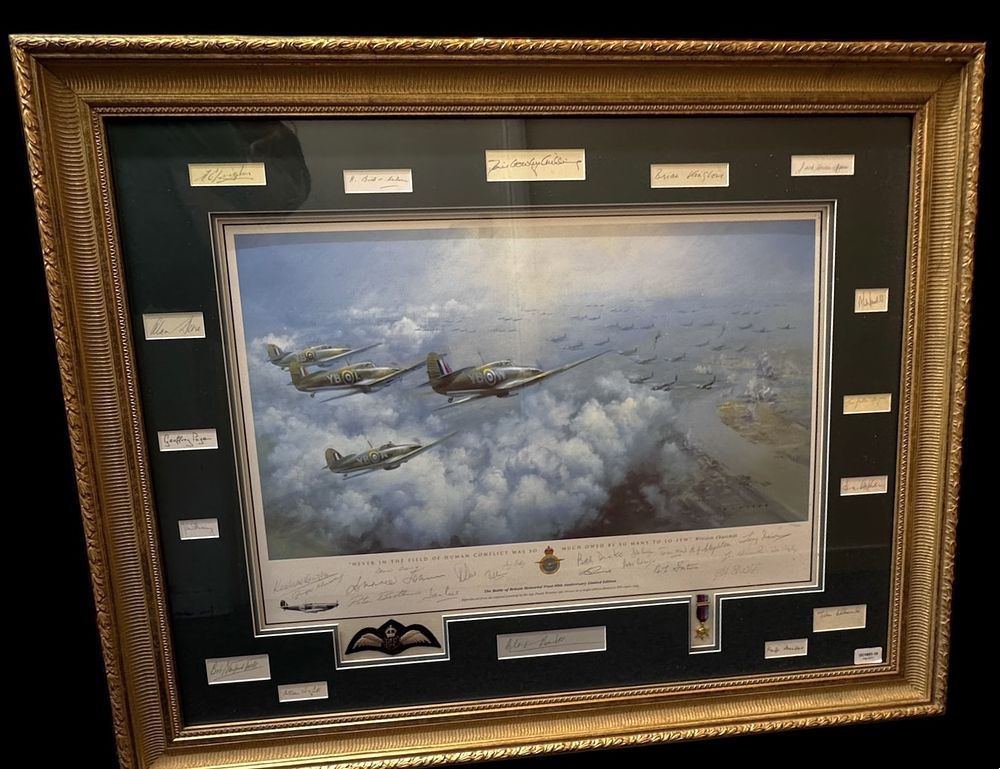 WWII The Battle of Britain Memorial Trust 60th Anniversary Limited Edition multi signed Frank 