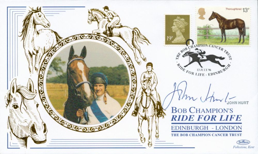 Lot 133: John Hurt signed 1996 Bob Champion Ride for...
