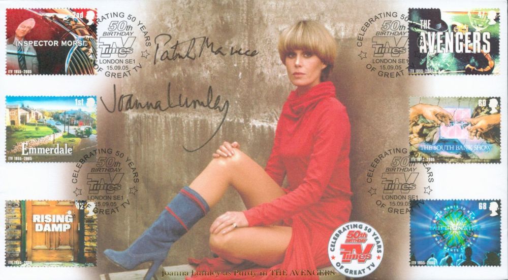 Lot 144: Patrick Macnee and Joanna Lumley signed 2005 TV...