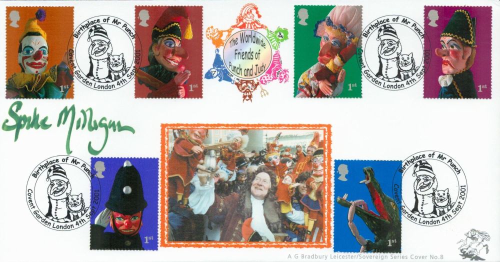 Lot 149: Spike Milligan signed 2001 A G Bradbury official...