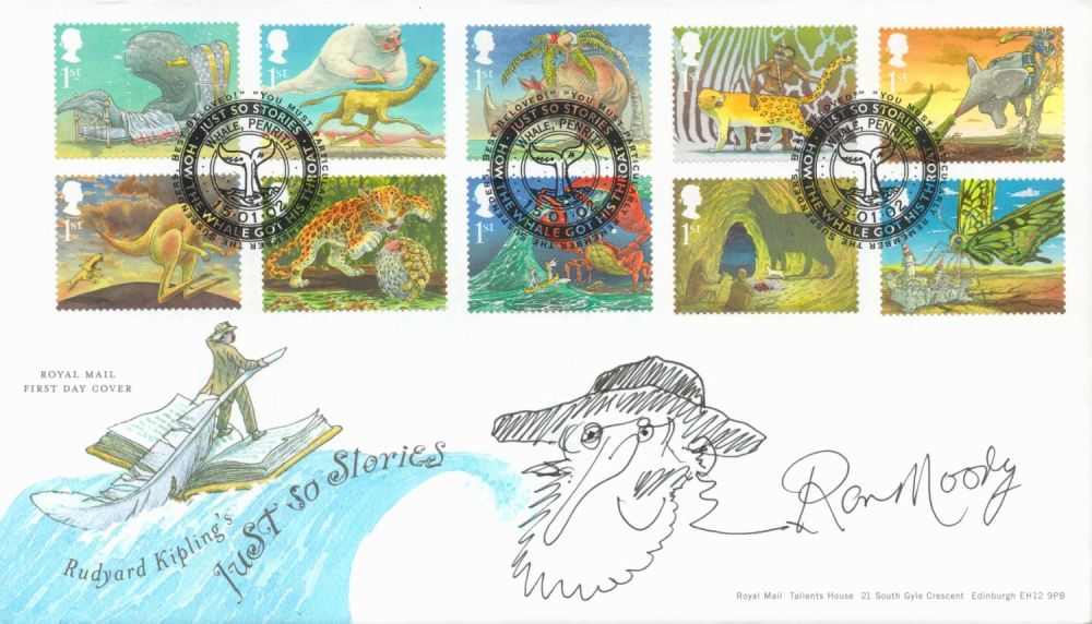 Lot 150: Ron Moody signed Fagin doodle and autograph on...