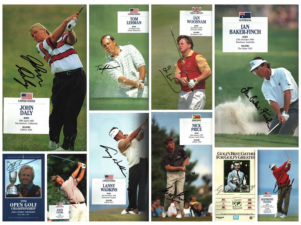 Golf 1994 Open Championship multi signed programme includes 22, legends signatures such as Greg 