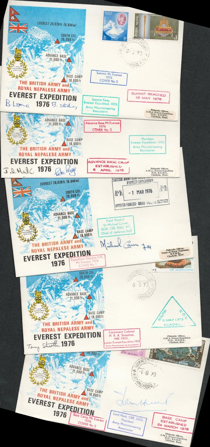Lot 159: Mountaineering collection, Sir John Hunt, FM M Carver...